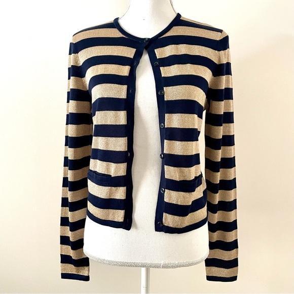 Lauren™ - Sophisticated Long Sleeve Striped Cardigan